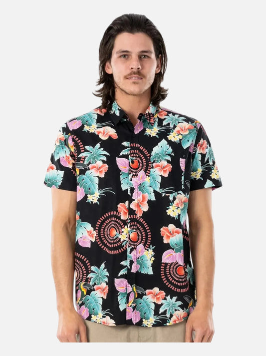 Camisa Rip Curl Tropical Negro — vista principal