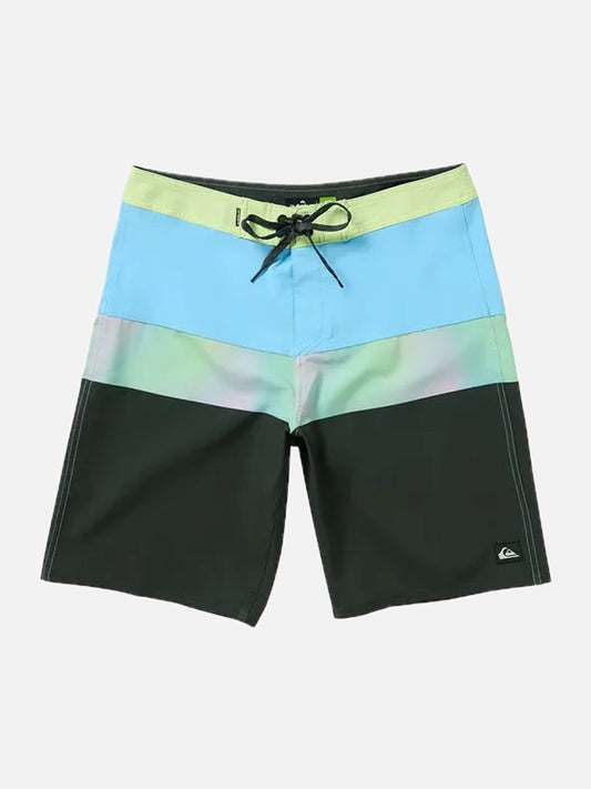 Malla Quiksilver Tb Surfsilk Panel 20 Negro Verde Celeste — vista principal