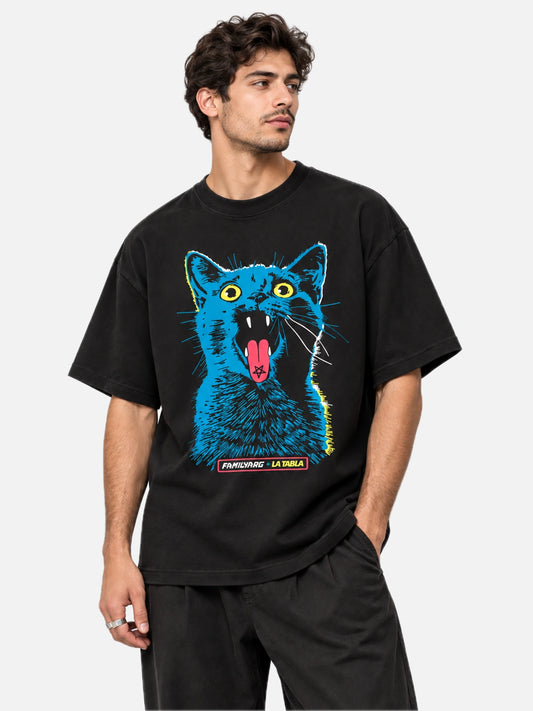 Remera Familyarg Eh! Gato Supersized Negro — vista principal