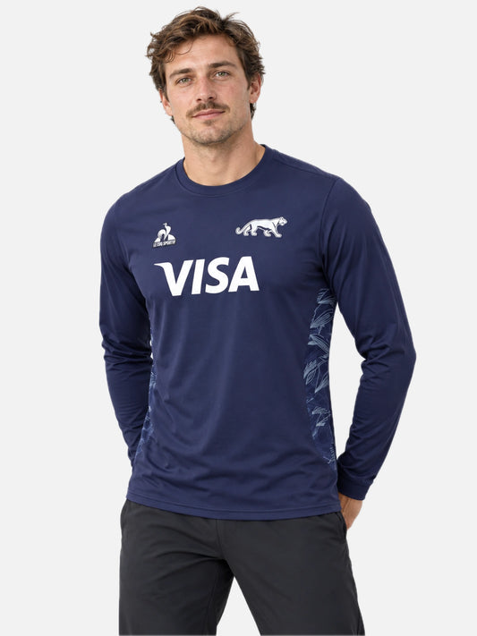 Buzo Le Coq Sportif Pumas Training Crewneck 2025 Azul — vista principal