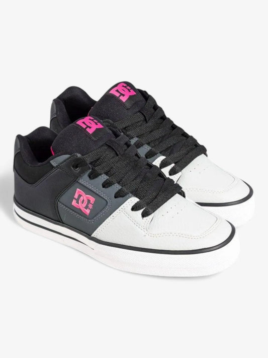 Zapatillas Dc Pure Mujer Negro Blanco Gris Rosa