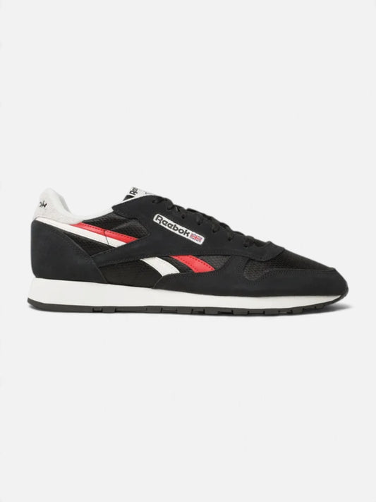 Zapatillas Reebok Classic Leather Core Negro/Chalk/Flash Rojo