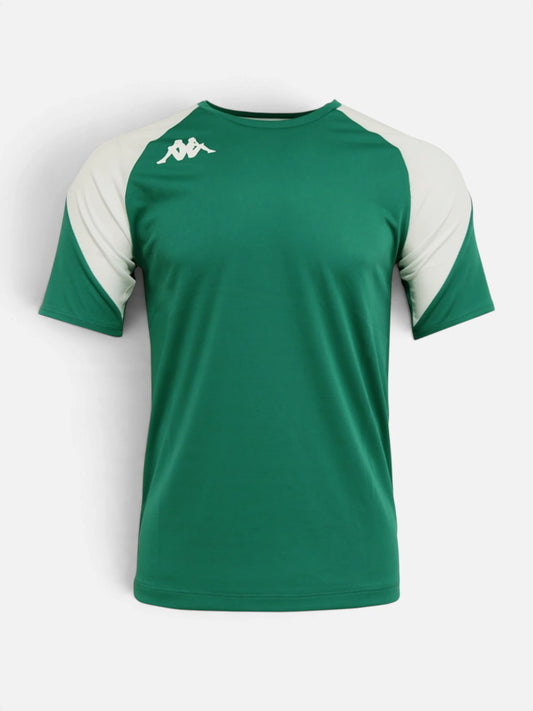Remera Kappa Kappa4football  Loreto Verde-Blanco