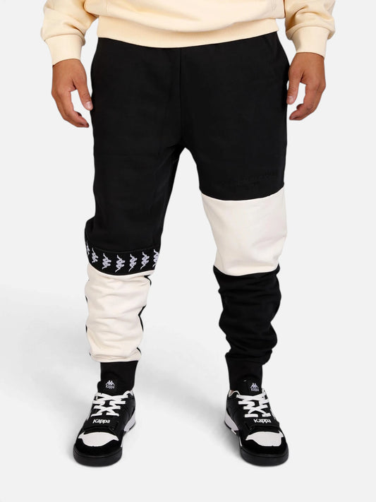 Pantalon Kappa 222 Banda Venom Negro-Blanco Cream