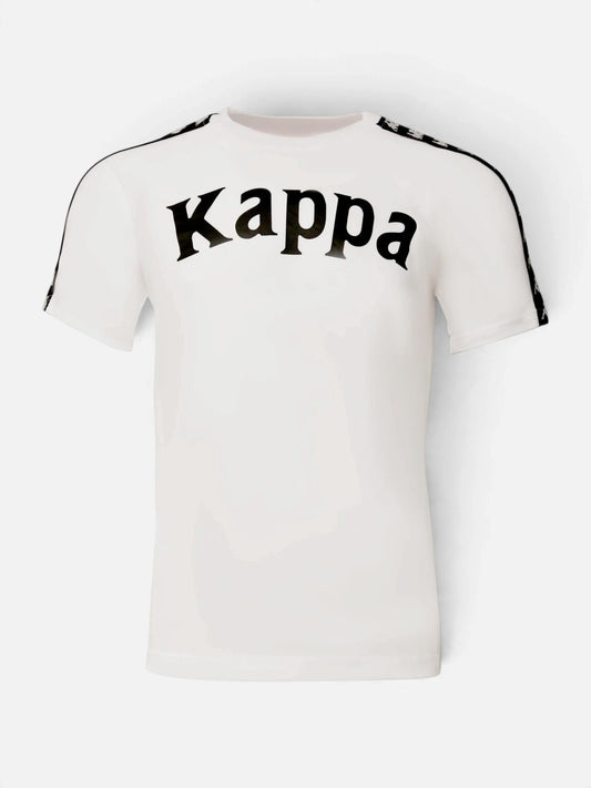 Remera Kappa 222 Banda Balima Blanco-Negro