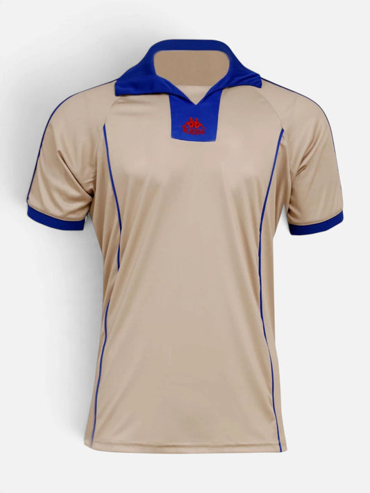 Remera Kappa 222 Banda Jersey Beige-Azul France
