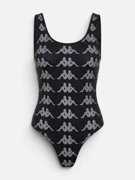 Body Lycra Kappa Authentic Mujer Editta Negro