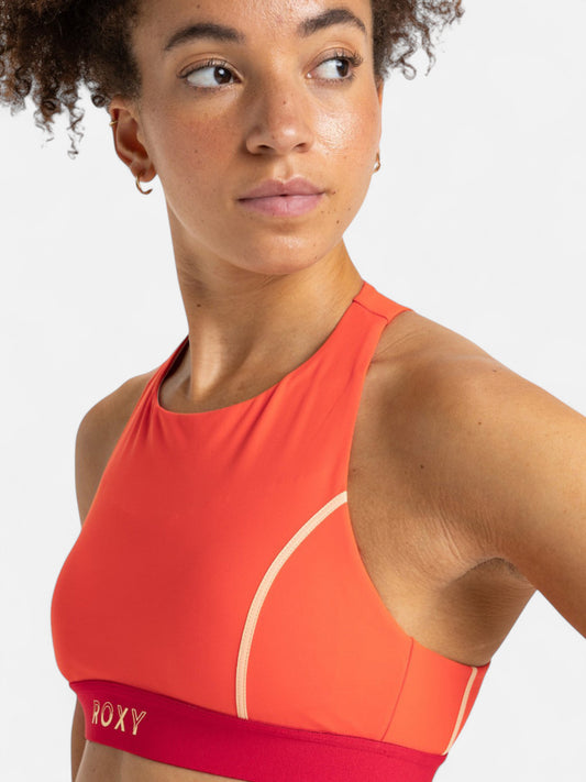 Top Deportivo Roxy Mujer Bold Moves 2.0 Naranja