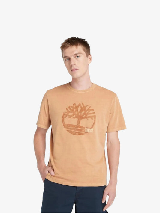 Remera Timberland Logo Graphic Amarillo