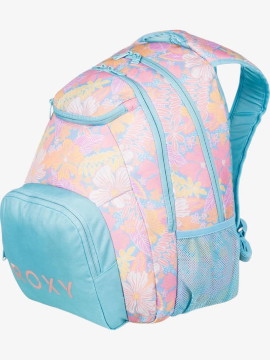 Mochila Roxy Shadow Swell Printed Celeste Floreado