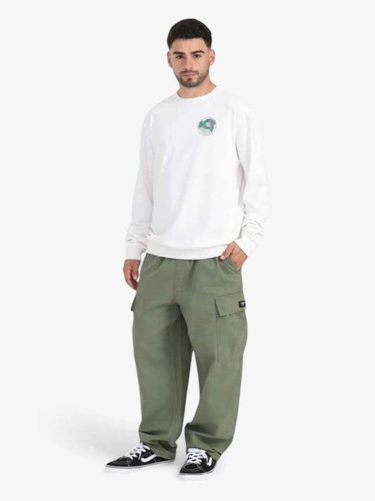 Buzo Vans Cyrcle V Crew Rustico Crema