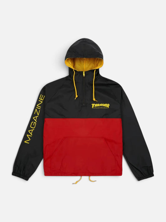 Rompeviento Thrasher Anorak Magazine Rojo Negro