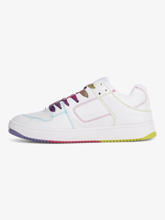 Zapatillas Dc Manteca Ss Mujer Blanco Multicolor