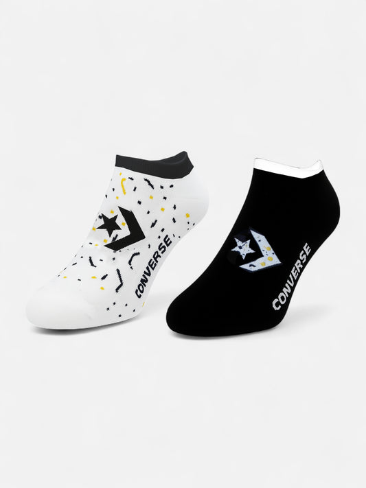 Medias Converse Splat Bipack OX Blanco Negro