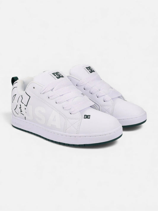 Zapatillas DC Court Graffik Blanco Verde - OUTLET