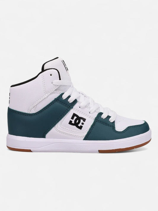 Zapatillas DC Niño Cure Hi Top Elastic Blanco Gris
