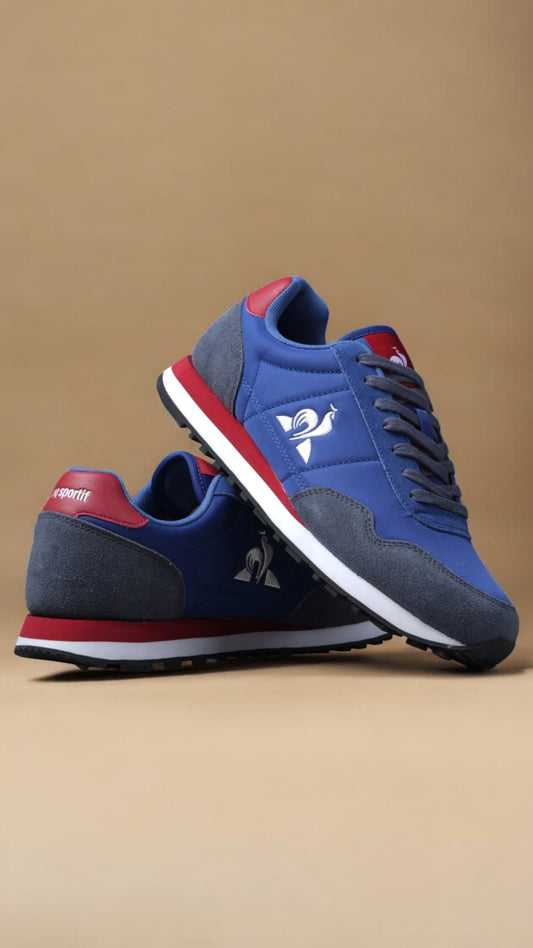 Zapatillas Le Coq Sportif Astra Classic Retro Azul Rojo Blanco