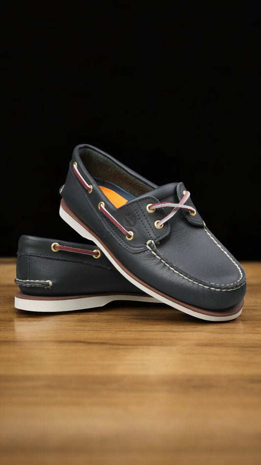 Zapatos Mocasines Timberland Classic Two Eye Nauticos Azul