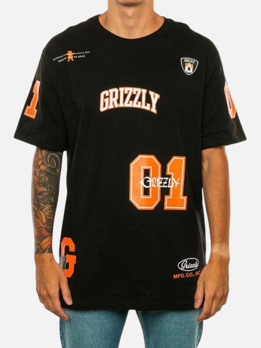 Remera Grizzly Third Down Negro - OUTLET