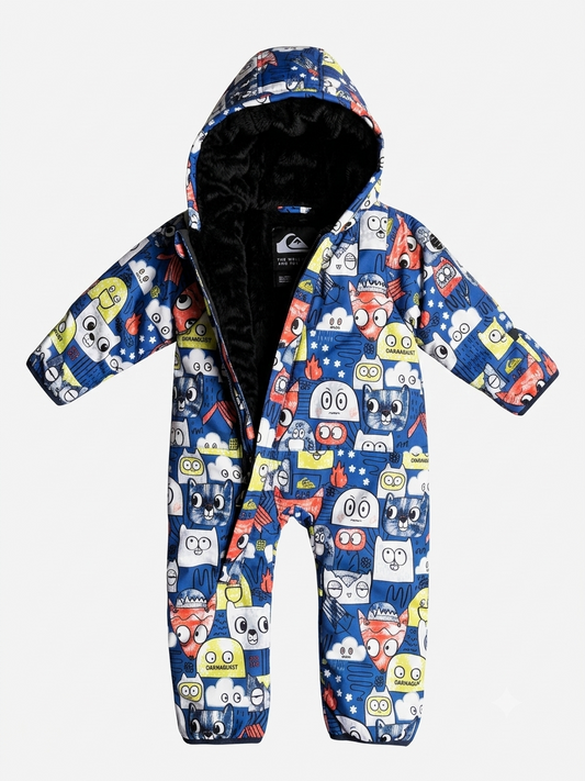 Entero Quiksilver Little Rockie Baby Azul Estampado - OUTLET