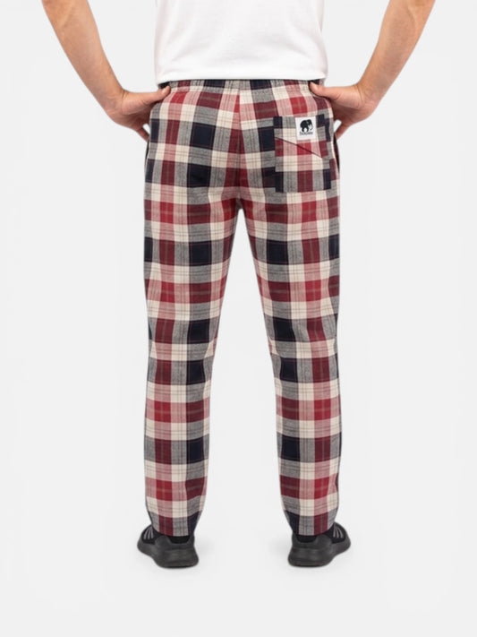 Pantalon Elepants 268 Poplin Rojo Azul Blanco