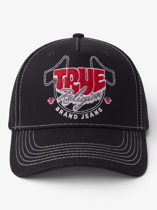 Gorra True Religion T Horseshoe Negro Blanco