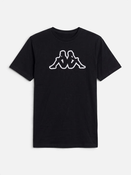 Remera Kappa Alfonso T-Shirt Negro
