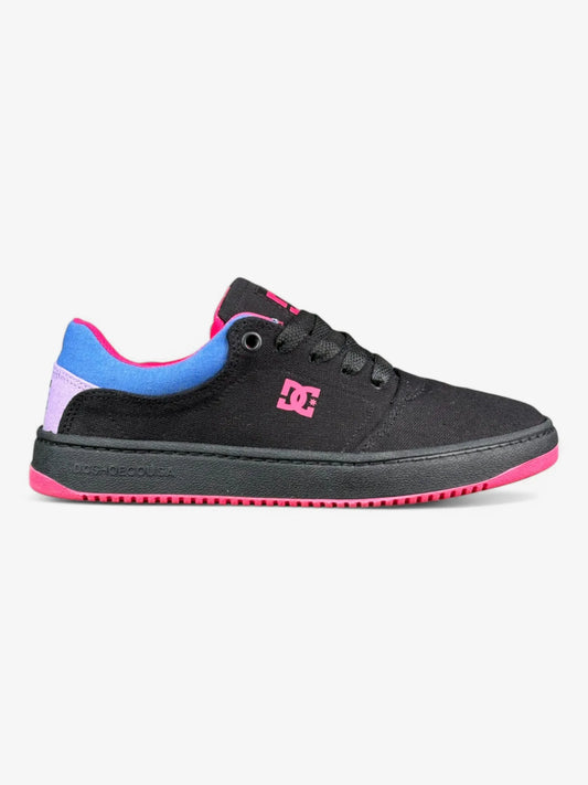 Zapatillas Dc Crisis Tx Ss Mujer Negro Rosa Azul