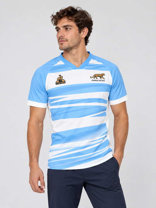 Remera Le Coq Sportif Yaguaretes Maillot Match 26 Sp H Celeste