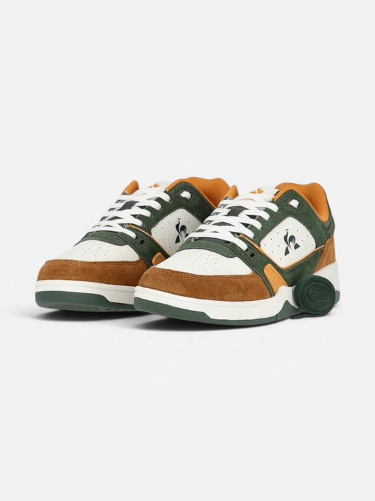 Zapatillas Le Coq Sportif LCS Pro Star Perf Blanco verde marron