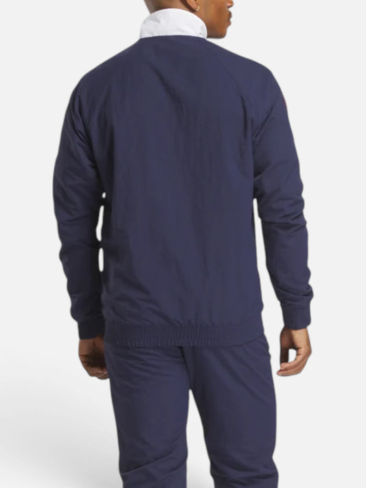 Campera Reebok Classic Leather Fr Tracktop Vector Azul Marino/Blanco