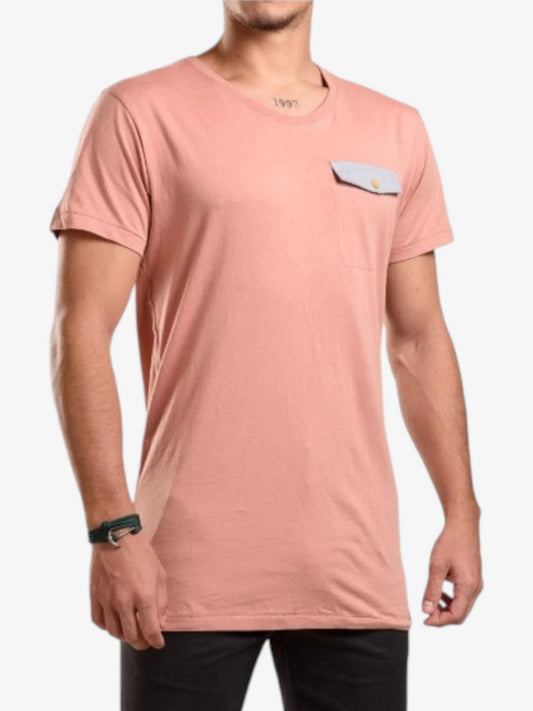 Remera Oneill Pigment Dye Pocket Rosa - Indy