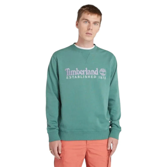 Buzo Timberland Established 1973 Logo Verde Agua