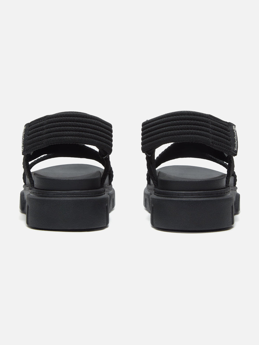 Sandalias Timberland Greyfield Knit Negro — vista trasera