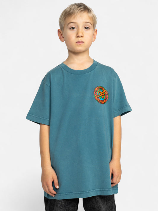 Remera DC Niño Spinner Turquesa