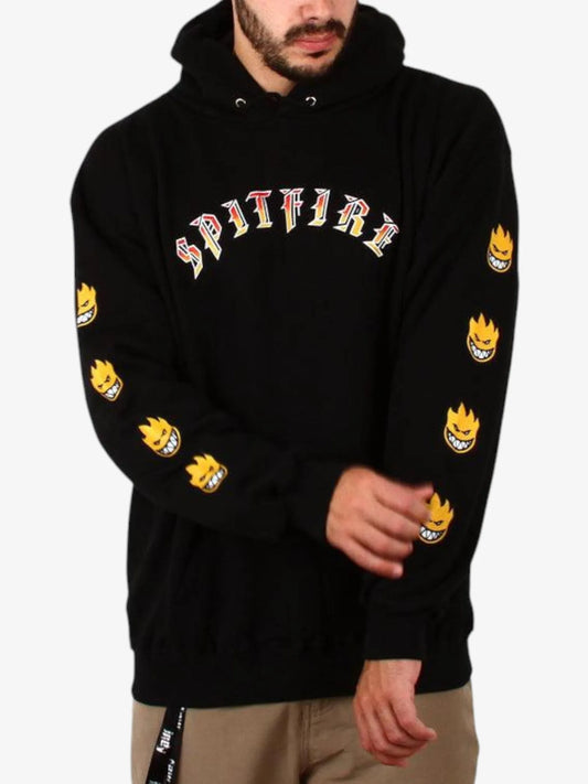 Buzo Spitfire Old E Bighead Fill Sleeve Negro