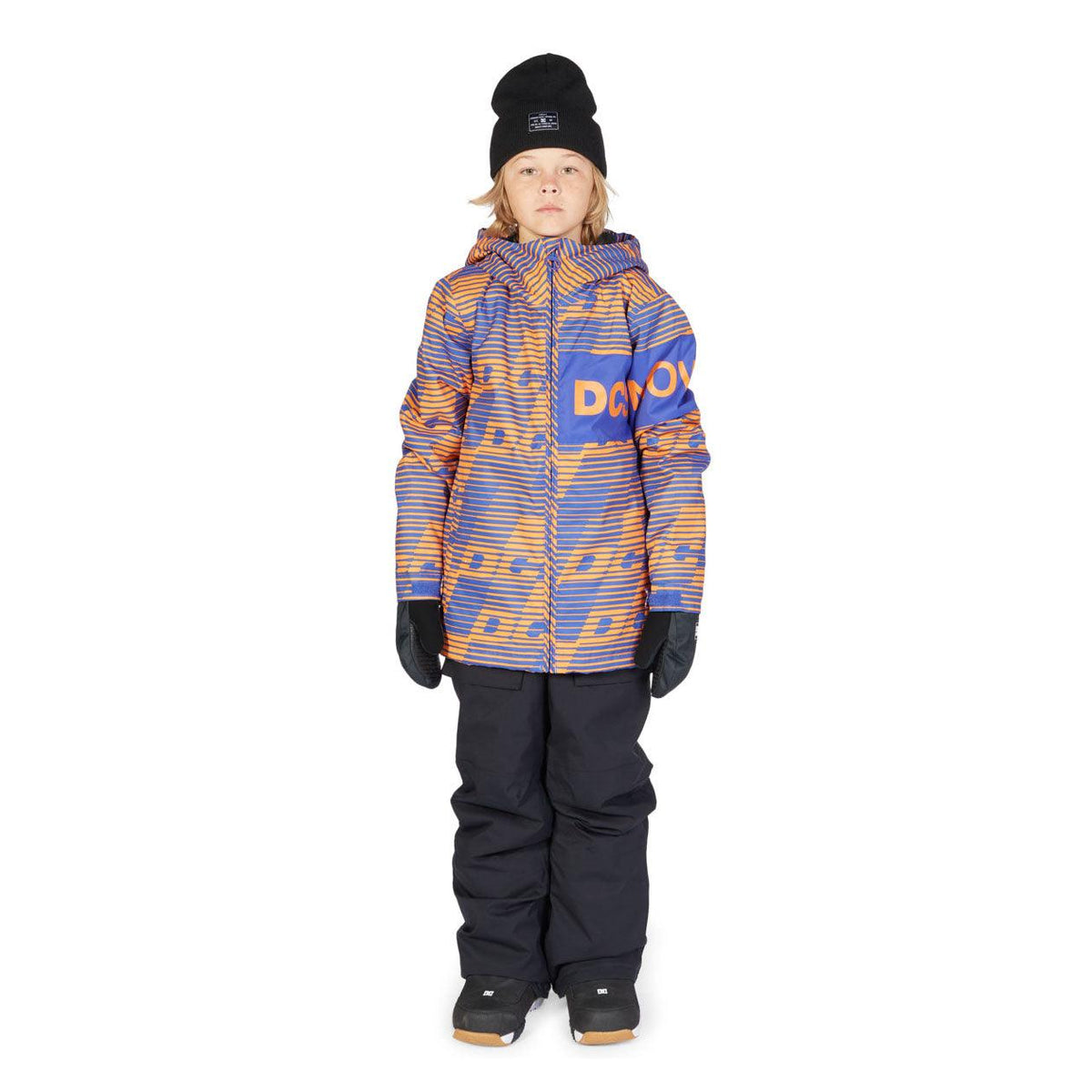 Campera Snow Dc Propaganda Niño Azul Naranja - Indy