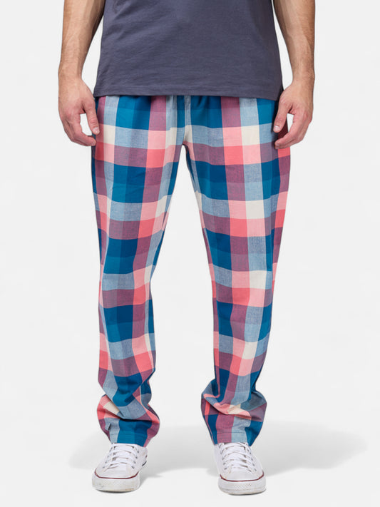 Pantalon Elepants 133 Poplin Beige Azul Rojo