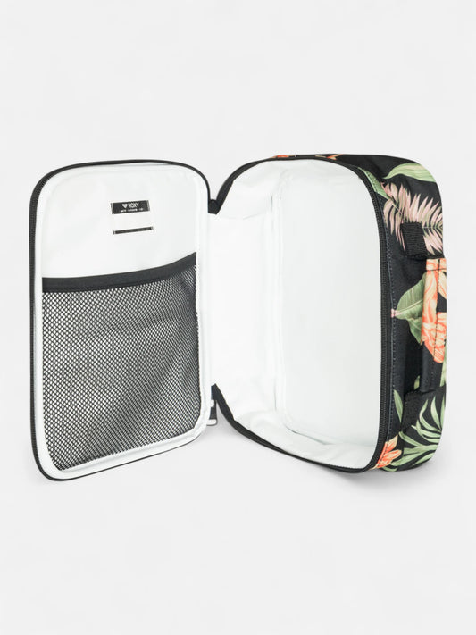 Lunchera Roxy Groove In Life Negro Floreado