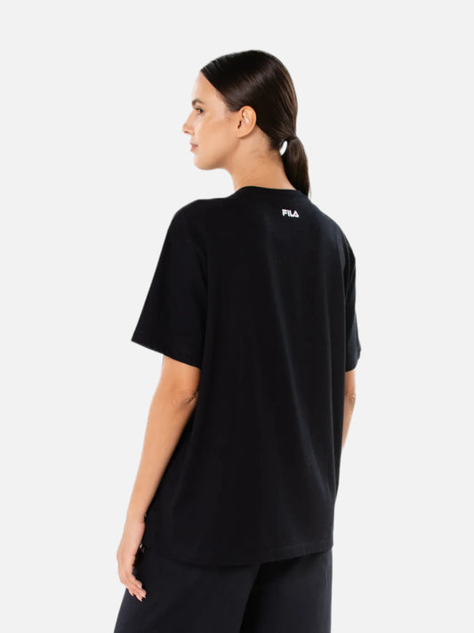Remera Mujer Fila Vita Outline Negro