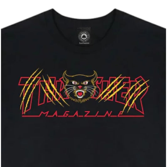 Remera Thrasher Gato Negro