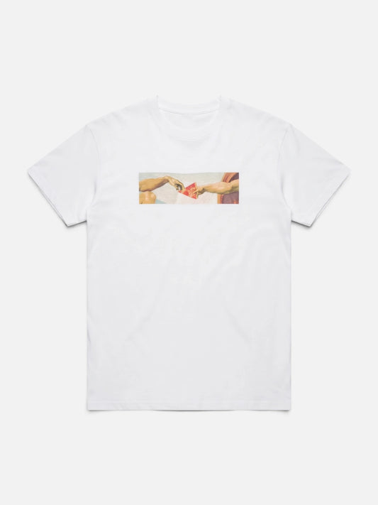 Remera Pizza Michelangelo Blanco