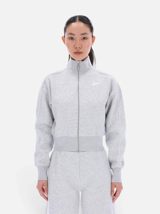 Campera Reebok Mujer Brooklyn Cropped Bomber Jacket Gris