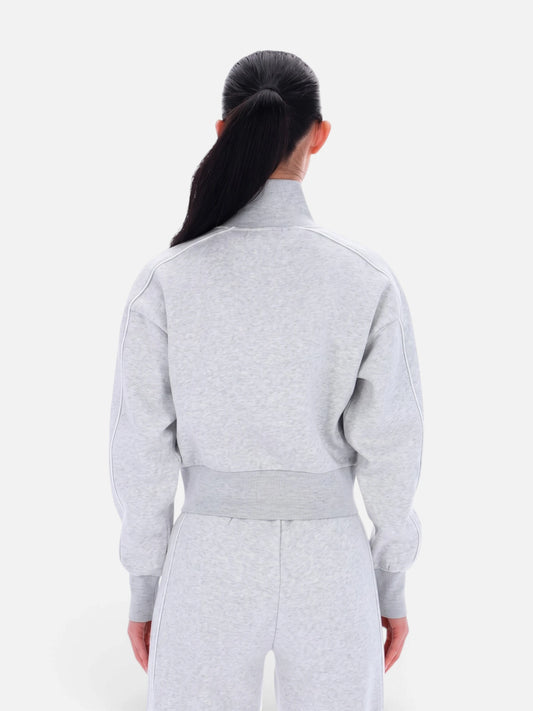 Campera Reebok Mujer Brooklyn Cropped Bomber Jacket Gris