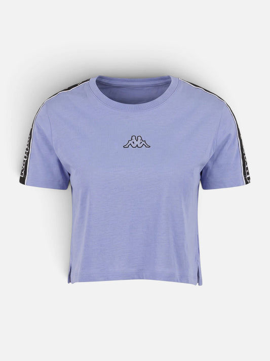 Remera Mujer Kappa Logo Tape Sarit T-Shirt Violet