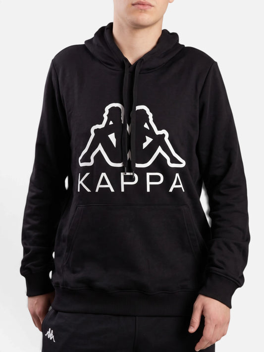 Buzo Kappa Logo Emmo Hoodie Negro