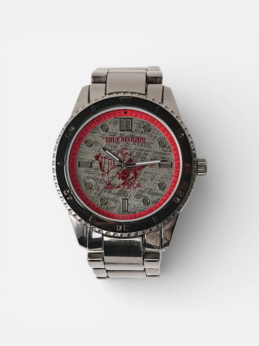Reloj True Religion Buddha Logo Negro Rojo