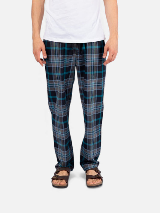 Pantalon Elepants 283 Poplin Negro Celeste