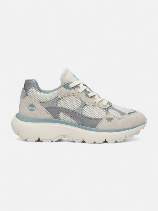 Zapatillas Timberland Mujer Hazel Lane Low Lace Plateado Gris Blanco