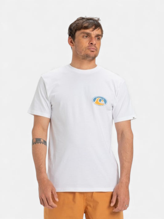 Remera Quiksilver Flower Chaos Blanco